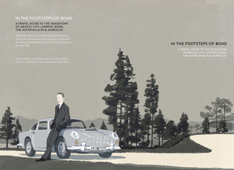 EON, James Bond, Omega, Tatsuro Kiuchi, insert cover. Graphic design, art direction and creative Direction by Anders Peter Mejer Design