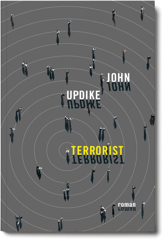 John Updike Terroist, book cover. Graphic design by Anders Peter Mejer